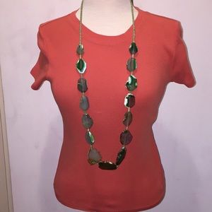 BR Short Sleeve Coral Tee🐝 Size Large